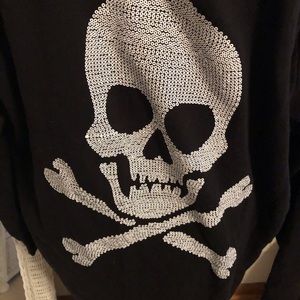 NWT Skull and Crossbones Black Tunic Poncho Size 4
